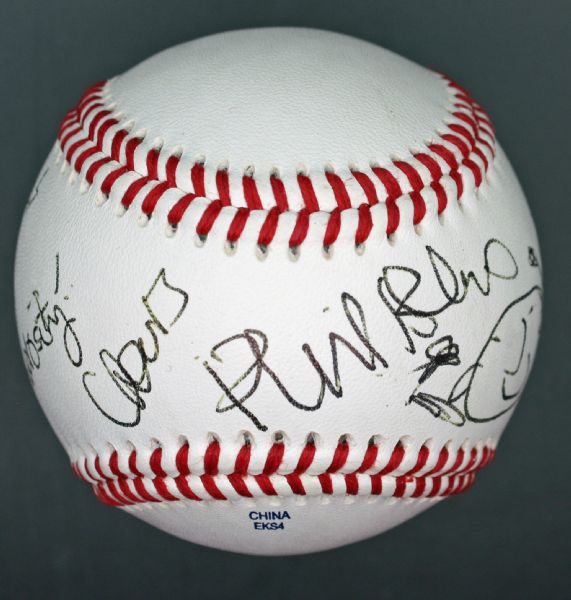 Phil Collins Signed Baseball w/ Original Sketch & "Thanks for the Generosity" Inscription (PSA/JSA Guaranteed)