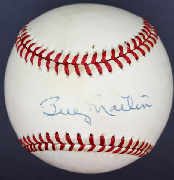 Billy Martin Vintage Signed OAL MacPhail Baseball (PSA/JSA Guaranteed)