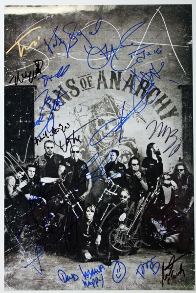 Sons of Anarchy Cast Signed 11" x 17" Photo with 15+ Signatures (PSA/JSA Guaranteed)