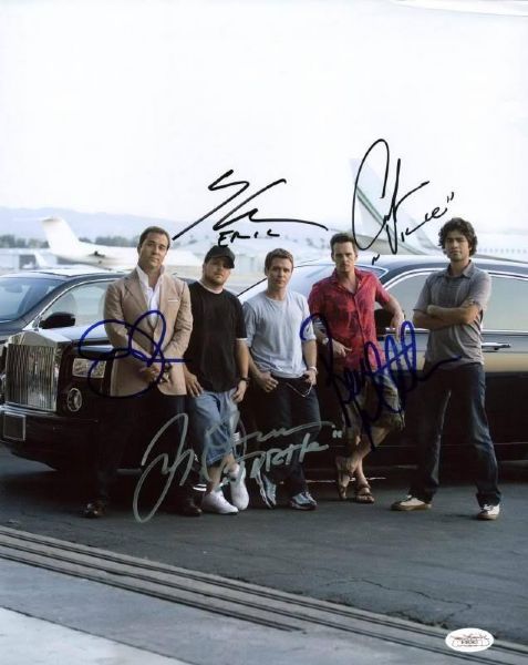 "Entourage" Cast Signed 11" x 14" Color Photo (5 Signatures)(JSA)