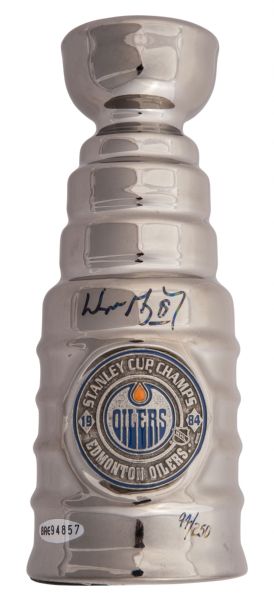 Wayne Gretzky Signed Limited Edition Edmonton Oilers Lord Stanley Cup Mini Trophy (Upper Deck)