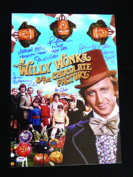 Charlie & The Chocolate Factory Cast Signed 11x17 Photo w/Wilder, etc. (6 Sigs)(PSA/DNA)
