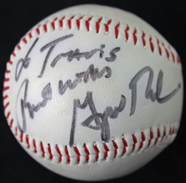 President George W. Bush Signed Texas Rangers Logo Baseball (PSA/JSA Guaranteed)