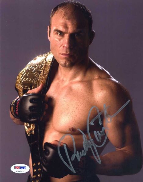 Randy Couture Signed 8" x 10" Color Photo (PSA/DNA)