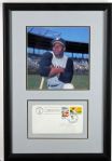 Roberto Clemente Signed & Framed 1970 First Day Cover (JSA)