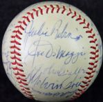  Multi-Signed OAL Baseball w/ Robinson, DiMaggio, Dean, Grove & Others! (JSA)