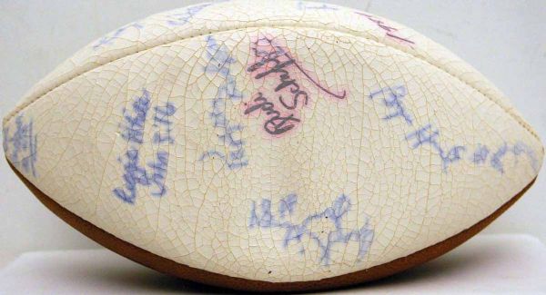 1984 Memphis Showboats Team Signed USFL Football w/ One of The Earliest Reggie White Autographs to Ever Surface! (JSA)