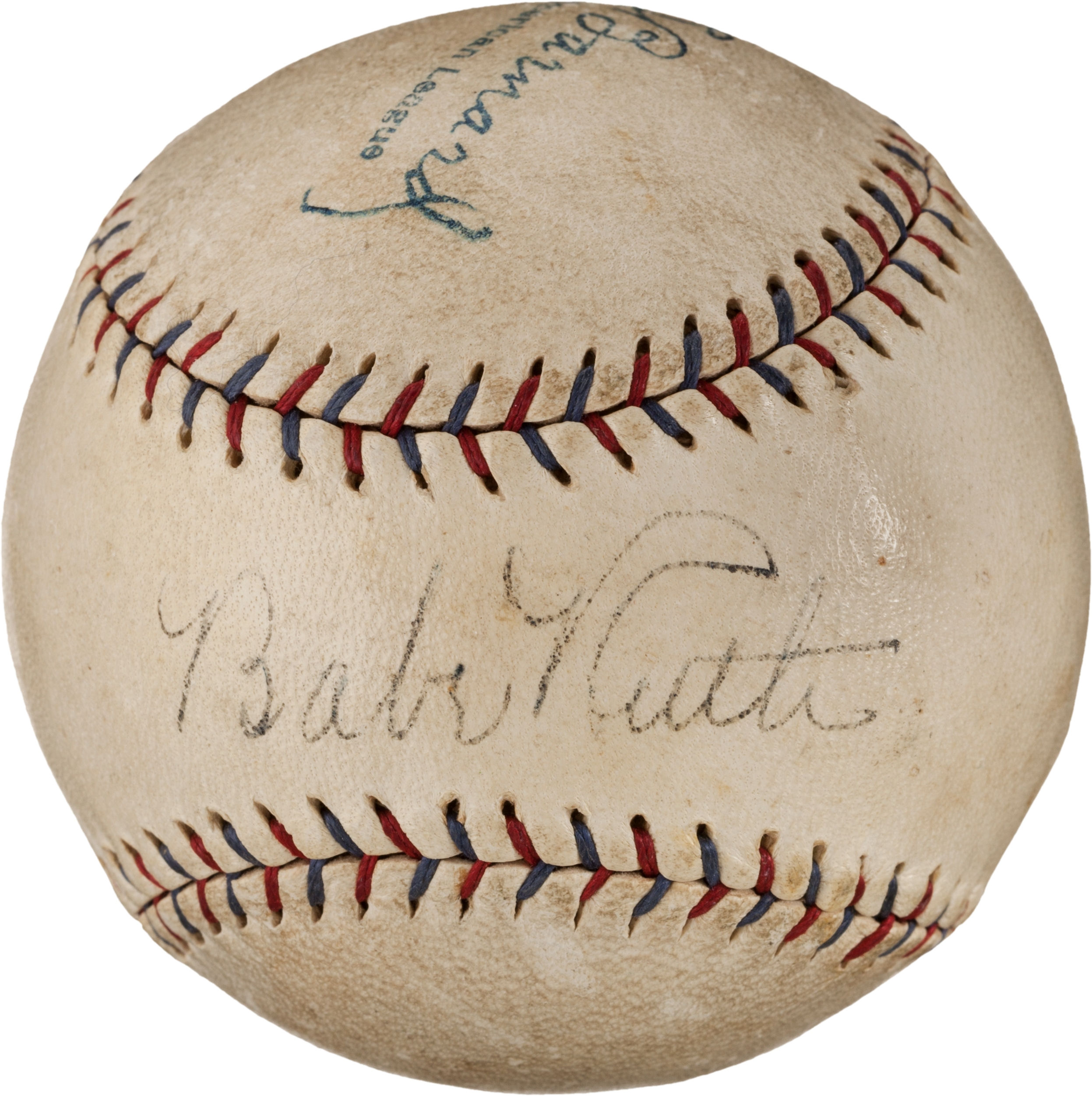 Lot Detail Babe Ruth Single Signed Oal Baseball C Jsa