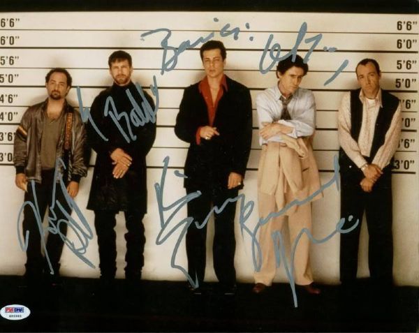 "The Usual Suspects" Rare Cast Signed 11" x 14" Color Photo (5 Sigs) (PSA/DNA)