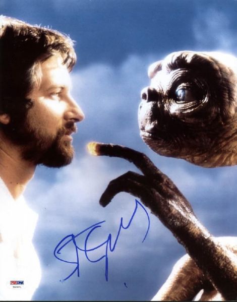 Steven Spielberg Signed 11x14 ET Photo (PSA/DNA)