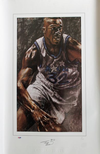 Shaquille ONeal Signed Limited Edition "Rookie of the Year" Lithograph (PSA/DNA)