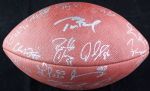 2005 Super Bowl Champion New England Patriots Team-Signed Football w/ Tom Brady! (PSA/JSA Guaranteed)