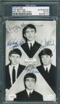 The Beatles Amazingly Rare & Early Signed Valex Postcard c.1962 (PSA/DNA Encapsulated)
