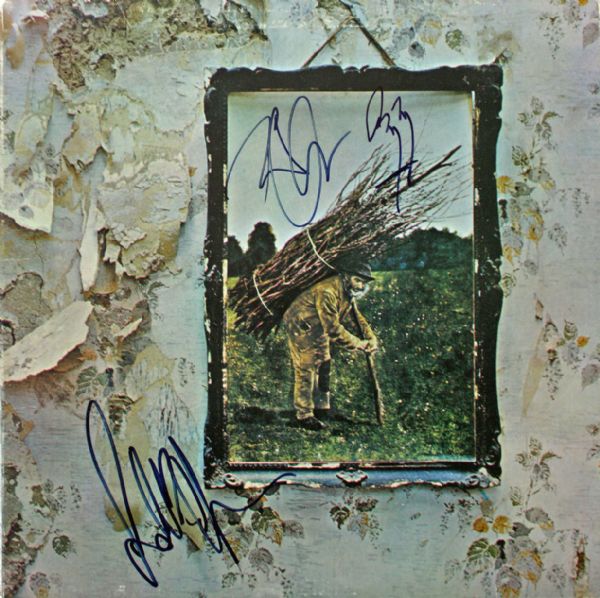 Led Zeppelin Desirable Signed "Led Zeppelin IV" Album w/Page, Plant & Jones (PSA/DNA & JSA)
