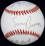 Ernie Banks & Lou Brock Signed ONL Baseball w/ "Mr. Cub" Inscription (PSA/DNA)