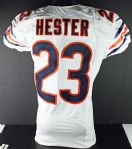 2012 Devin Hester Game Worn & Signed Chicago Bears Jersey - Inscribed to Desean Jackson! (JSA)