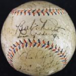 1931 New York Yankees Team-Signed Ball w/ Ruth, Gehrig, and 25 others! (JSA)
