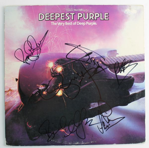 Deep Purple Rare Band Signed “The Very Best of Deep Purple” Album w/ 6 Signatures (PSA/JSA Guaranteed)