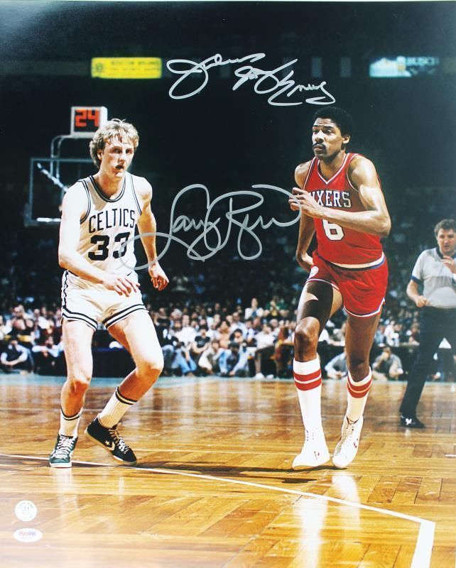 Lot Detail Larry Bird Julius Dr J Erving Signed 16 X 20 Color