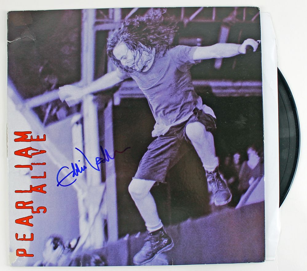 Lot Detail - Pearl Jam: Eddie Vedder Signed "5 Alive" Record Album (PSA ...