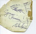 The Beatles: Group Signed 3" x 4" Photo Just Minutes Prior To Their Historic Ed Sullivan Appearance! (JSA)