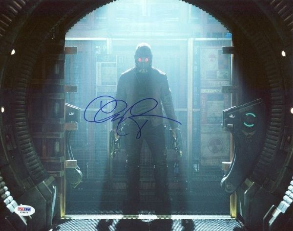 Chris Pratt Signed 11" x 14" Photo from Guardians of the Galaxy (PSA/DNA)