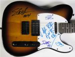 Guns N Roses Phenomenal Group Signed Fender Squier Telecaster Guitar w/All 5 Original Members! (PSA/JSA Guaranteed)