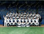 1995 Yankees Team-Signed 11" x 14" Player Issued Photograph w/ Jeter & Rivera! (PSA/DNA)