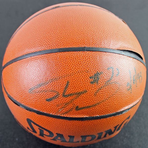 Shaquille ONeal Rookie of the Year-Era Signed NBA I/O Basketball (JSA)