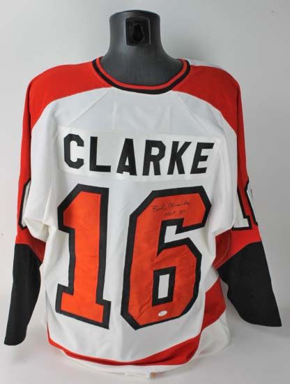 Bob Clarke Signed Philadelphia Flyers Jersey (JSA)