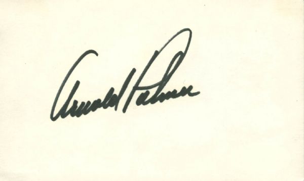 Arnold Palmer Signed 3" x 5" Note Card (PSA/DNA)