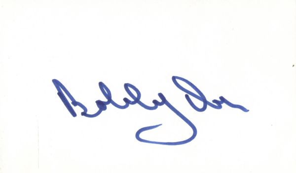 Bobby Orr Near-Mint Signed 3" x 5" Note Card (PSA/JSA Guaranteed)