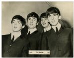 The Beatles: Exceptional 7" x 5"  Group Signed 1963 Promotional Photo (PSA/JSA Guaranteed & Tracks)