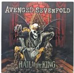 Avenged Sevenfold Group Signed "Hail to the King" Record Album Cover (PSA/DNA)