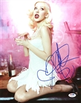 Christina Aguilera Sexy Signed 11" x 14" Color Photo (PSA/DNA)
