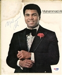 Muhammad Ali Vintage c. 1970s Signed 8" x 10" Neil Leifer Image (PSA/DNA)