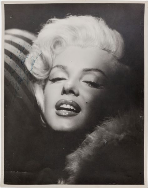 Marilyn Monroe Provocative Signed & Inscribed 11" x 14" Portrait Photograph - One of the Finest in Existence! (PSA/DNA)