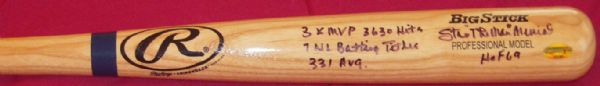 Stan Musial Signed & Inscribed Baseball Bat (Stan The Man & PSA/JSA Guaranteed)
