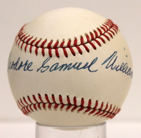 Ted Williams Signed OAL Baseball with RARE Full "Theodore Samuel Williams" Autograph (JSA)