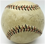 Babe Ruth & Lou Gehrig Dual Signed Official League Baseball (PSA/DNA)