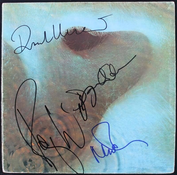 Pink Floyd Ultra Rare Group Signed Record Album - "Meddle" (4 Sigs)(Epperson/REAL, JSA, & PSA/DNA)