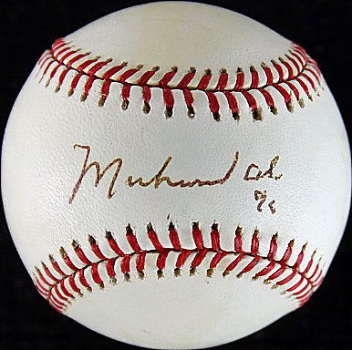 Muhammad Ali Signed OML Baseball circa 1996 (PSA/DNA)