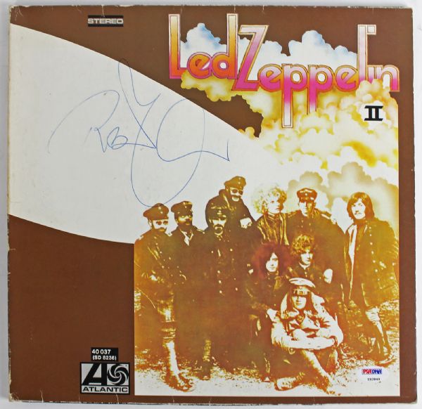 Led Zeppelin: Robert Plant Terrific Vintage Signed "Led Zeppelin II" Record Album (PSA/DNA)