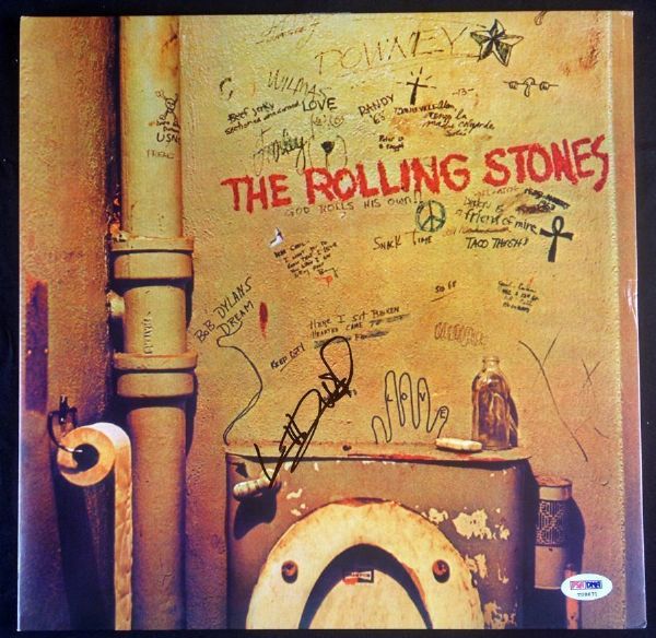 The Rolling Stones: Keith Richards Signed "Beggars Banquet" Album (PSA/DNA)