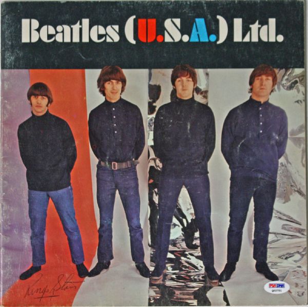 The Beatles: Ringo Starr Rare Signed 1966 Beatles U.S.A. Concert Tour Program (PSA/DNA)