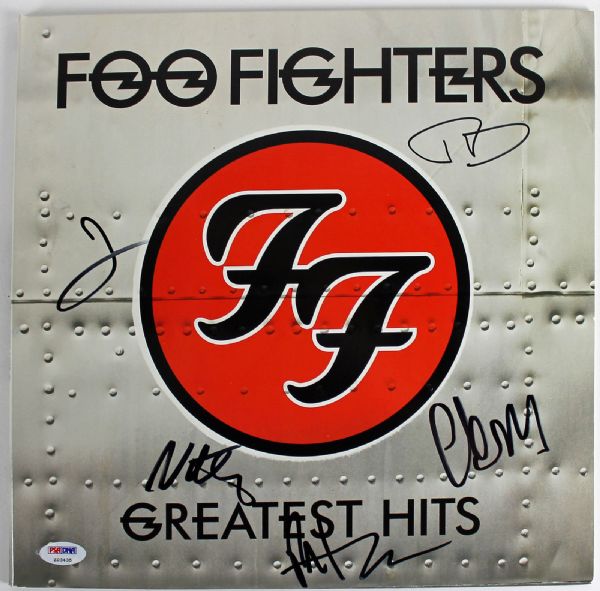 The Foo Fighters Group Signed "Greatest Hits" Record Album (PSA/DNA)