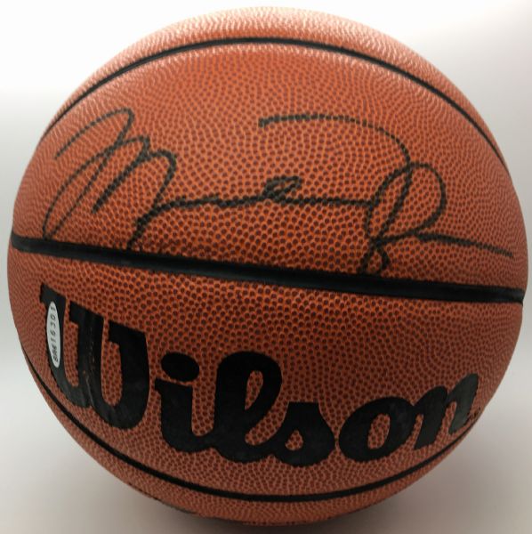Michael Jordan Signed Wilson Jet Basketball (Upper Deck)