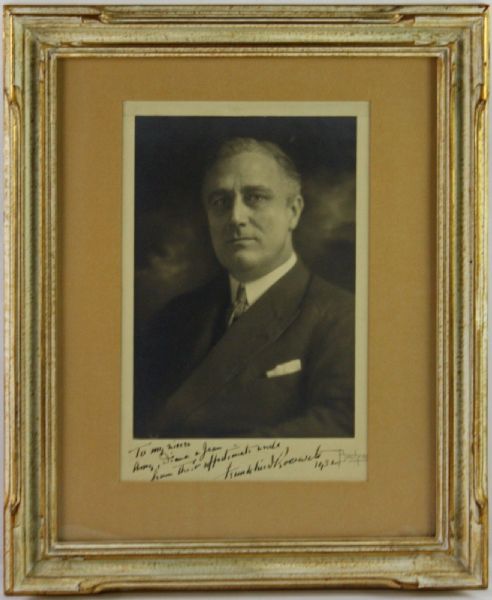 President Franklin D. Roosevelt Signed Photo w/ "To My Nieces" Inscription! (PSA/DNA)