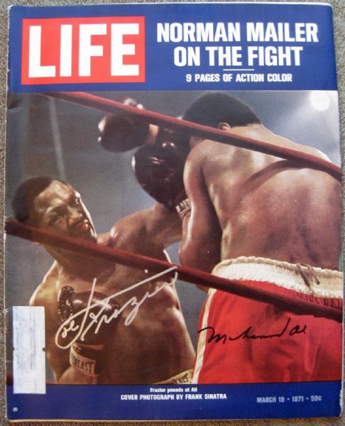 Muhammad Ali & Joe Frazier Near-Mint Signed 1971 Life Magazine (JSA)