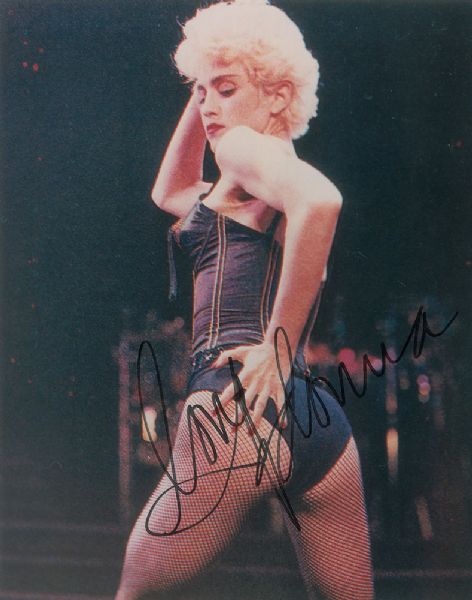 Madonna ULTRA-RARE Signed On-Stage Sexy 8" x 10" Photo (PSA/DNA)